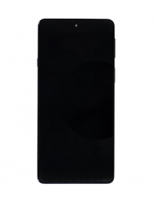 Motorola Edge 20 LCD-skärm + Touch Unit + Front Cover - Grå (Service Pack)