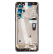 Motorola Edge 20 LCD-skärm + Touch Unit + Front Cover - Grå (Service Pack)