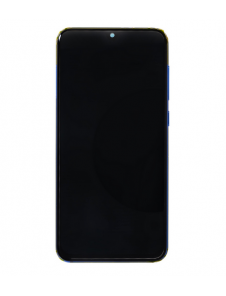 Xiaomi Mi 9 SE LCD-skärm + Touch Unit + Front Cover - Blå (Service Pack)