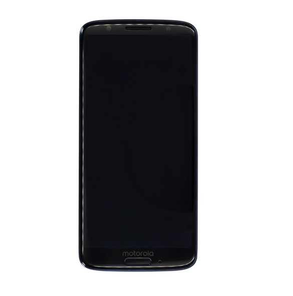Motorola Moto G6 LCD-skärm + Touch Unit + Front Cover - Blå (Service Pack)