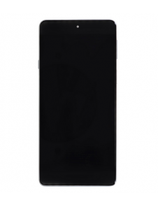 Motorola Edge 20 LCD-skärm + Touch Unit + Front Cover - Vit (Service Pack)