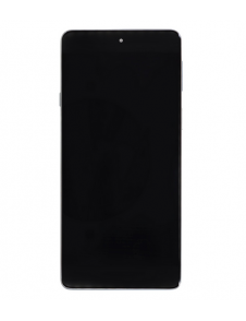 Motorola Edge 20 LCD-skärm + Touch Unit + Front Cover - Vit (Service Pack)