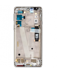 Motorola Edge 20 LCD-skärm + Touch Unit + Front Cover - Vit (Service Pack)