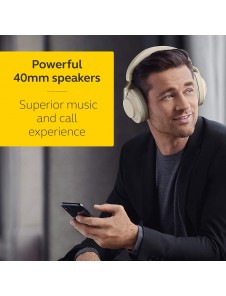 Jabra Evolve2 85 Wireless PC Headset – Noise Cancelling Microsoft Teams Certified Stereo Headphones - Beige
