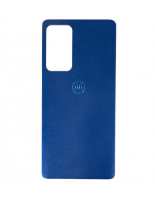 Motorola Edge 20 Pro batteriskydd - Blått läder (Service Pack)