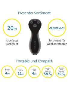 Kensington K75233EU Ultimate Presenter with Virtual Pointer for Visibility on TV