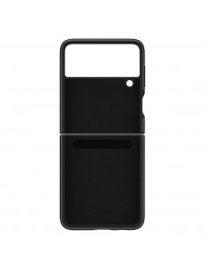 Samsung Leather Cover-fodral till Samsung Galaxy Z Flip 3 - Svart (EF-VF711LBEGWW)