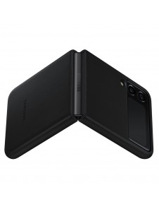 Samsung Leather Cover-fodral till Samsung Galaxy Z Flip 3 - Svart (EF-VF711LBEGWW)