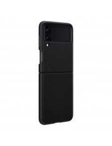 Samsung Leather Cover-fodral till Samsung Galaxy Z Flip 3 - Svart (EF-VF711LBEGWW)