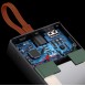 Typ-C + Kabel Typ-C + (USB1 + USB2) Utgång: 20W + 30W + 15W