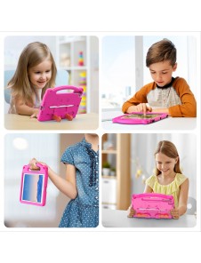 Dux Ducis Panda kids safe soft tablet case for iPad 9.7'' 2018 / iPad 9.7'' 2017 with a holder for stylus pen - Rosa