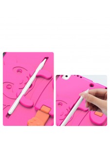 Dux Ducis Panda kids safe soft tablet case for iPad 9.7'' 2018 / iPad 9.7'' 2017 with a holder for stylus pen - Rosa