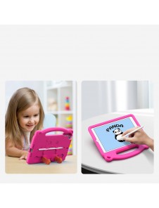 Dux Ducis Panda kids safe soft tablet case for iPad 9.7'' 2018 / iPad 9.7'' 2017 with a holder for stylus pen - Rosa