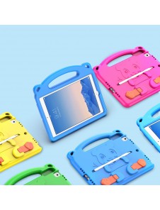 Dux Ducis Panda kids safe soft tablet case for iPad 9.7'' 2018 / iPad 9.7'' 2017 with a holder for stylus pen - Rosa