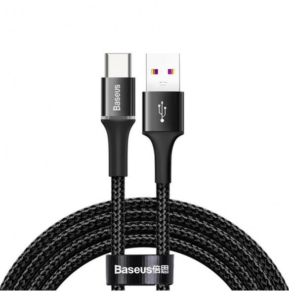 Baseus USB Type C - USB Type C cable Power Delivery Quick Charge 100 W 5 A 2 m black (CATGH-H01)