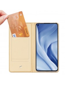 DUX DUCIS Pro Bookcase-typ etui för Xiaomi Mi 11 Lite 5G - Gyllene