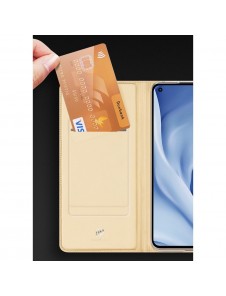 DUX DUCIS Pro Bookcase-typ etui för Xiaomi Mi 11 Lite 5G - Gyllene