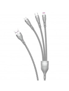 Pluggar: USB / USB Typ C / microUSB / Lightning
Material: PVC + nylon
