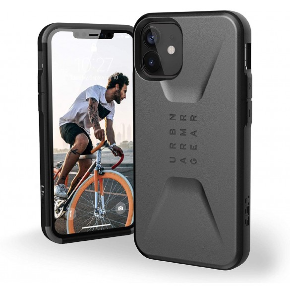 UAG iPhone 12 Mini, Civilian Cover, Silver (11234D113333)