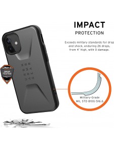 UAG iPhone 12 Mini, Civilian Cover, Silver (11234D113333)