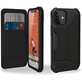 UAG iPhone 12 Mini, Metropolis Wallet, PU, Svart (112346113840)
