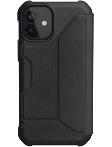 UAG iPhone 12 Mini, Metropolis Wallet Läder, Svart (112346118340)