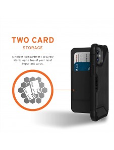 UAG iPhone 12 Mini, Metropolis Wallet Läder, Svart (112346118340)
