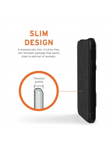UAG iPhone 12 Mini, Metropolis Wallet Läder, Svart (112346118340)