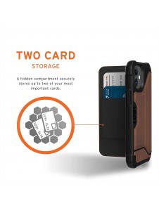 UAG iPhone 12 Mini, Metropolis Wallet Läder, Brun (112346118380)