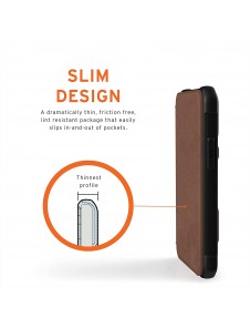 UAG iPhone 12 Mini, Metropolis Wallet Läder, Brun (112346118380)