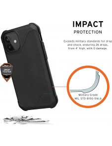 UAG iPhone 12 Mini Metropolis Cover PU - Läder Svart (11234O118340)