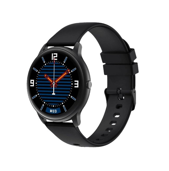 Mått 45,3 mm x 12,7 mm
- Bluetooth version V5.0
- Pekskärm 1,28" 3D HD, TFT-skärm