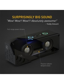 KitSound Hive2 Trådlös Bluetooth Högtalare - Svart