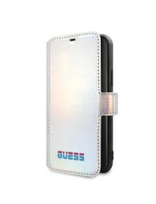 Guess Iridescent Book Case för iPhone 11 Pro - Silver GUFLBKN58BLD