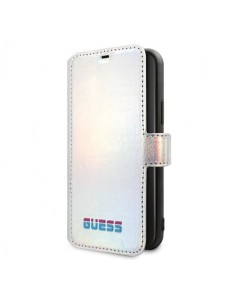Guess Iridescent Book Case för iPhone 11 Pro - Silver GUFLBKN58BLD