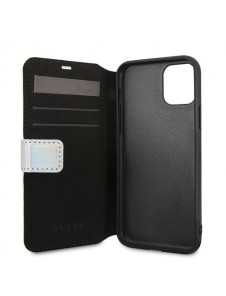 Guess Iridescent Book Case för iPhone 11 Pro - Silver GUFLBKN58BLD