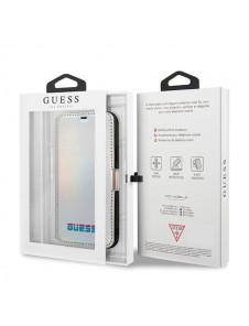 Guess Iridescent Book Case för iPhone 11 Pro - Silver GUFLBKN58BLD