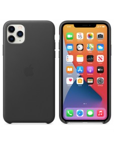 Apple MX0E2ZM/A Läderskal till iPhone 11 Pro Max - Svart