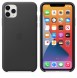 Apple MX0E2ZM/A Läderskal till iPhone 11 Pro Max - Svart