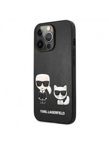 Karl Lagerfeld KLHCP13LPCUSKCBK iPhone 13 Pro PU-läderväska - Svart