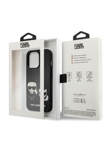 Karl Lagerfeld KLHCP13LPCUSKCBK iPhone 13 Pro PU-läderväska - Svart