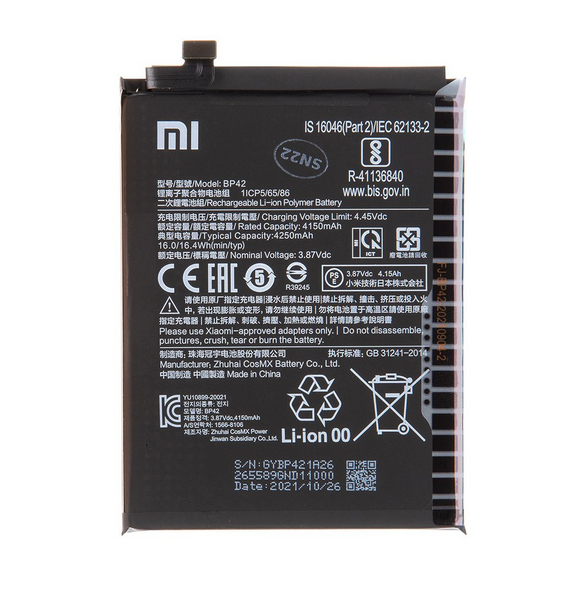 Xiaomi originalbatteri 4250mAh (Service Pack) BP42