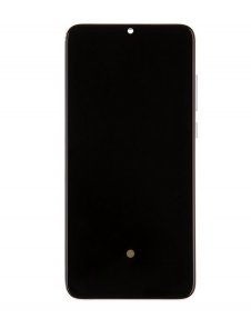 LCD-skärm + pekenhet + främre skal till Xiaomi Mi 9 Lite - Vit (Service Pack)