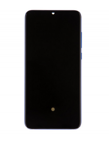LCD-skärm + pekenhet + främre skal till Xiaomi Mi 9 Lite - Blå (Service Pack)