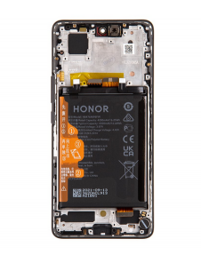 Huawei Honor 50 LCD-skärm + Touch Unit + Front Cover - Svart (Service Pack)