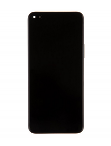Huawei Honor 50 Lite LCD-skärm + Touch Unit + Front Cover - Svart (Service Pack)