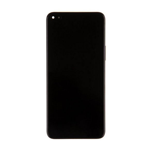 Huawei Honor 50 Lite LCD-skärm + Touch Unit + Front Cover - Svart (Service Pack)