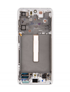 LCD-skärm + Touch Unit Samsung Galaxy S21 FE - Vit (Service Pack)