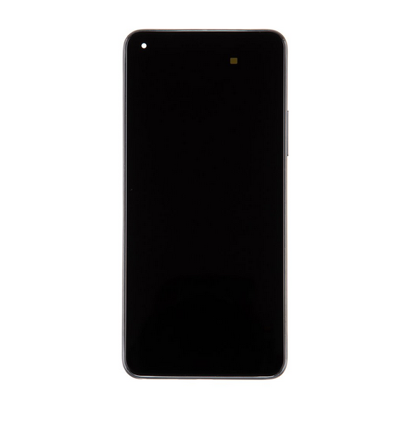 LCD-skärm + pekenhet + främre skal till Xiaomi Mi 11 Lite 5G -Tryffelsvart
