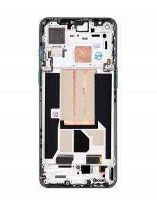 LCD-skärm + pekenhet + främre skal till OnePlus Nord 2 - Grön